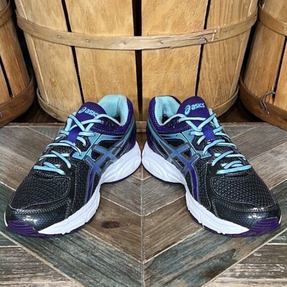 Asics Gel-Contend 2 Gray Purple Green Running Shoes Womens Size 7.5 EU 39 - Picture 7 of 11